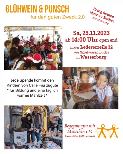 Einladung zu Glühwein und Punsch für den guten Zweck 2.0
